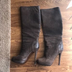 Vera Wang Leather knee high boots